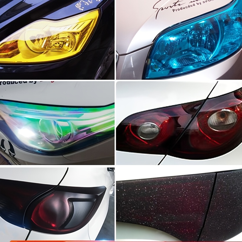 película para faros delanteros,     mate, película para luces traseras, película para coche, película para luces,   mate 30x200cm