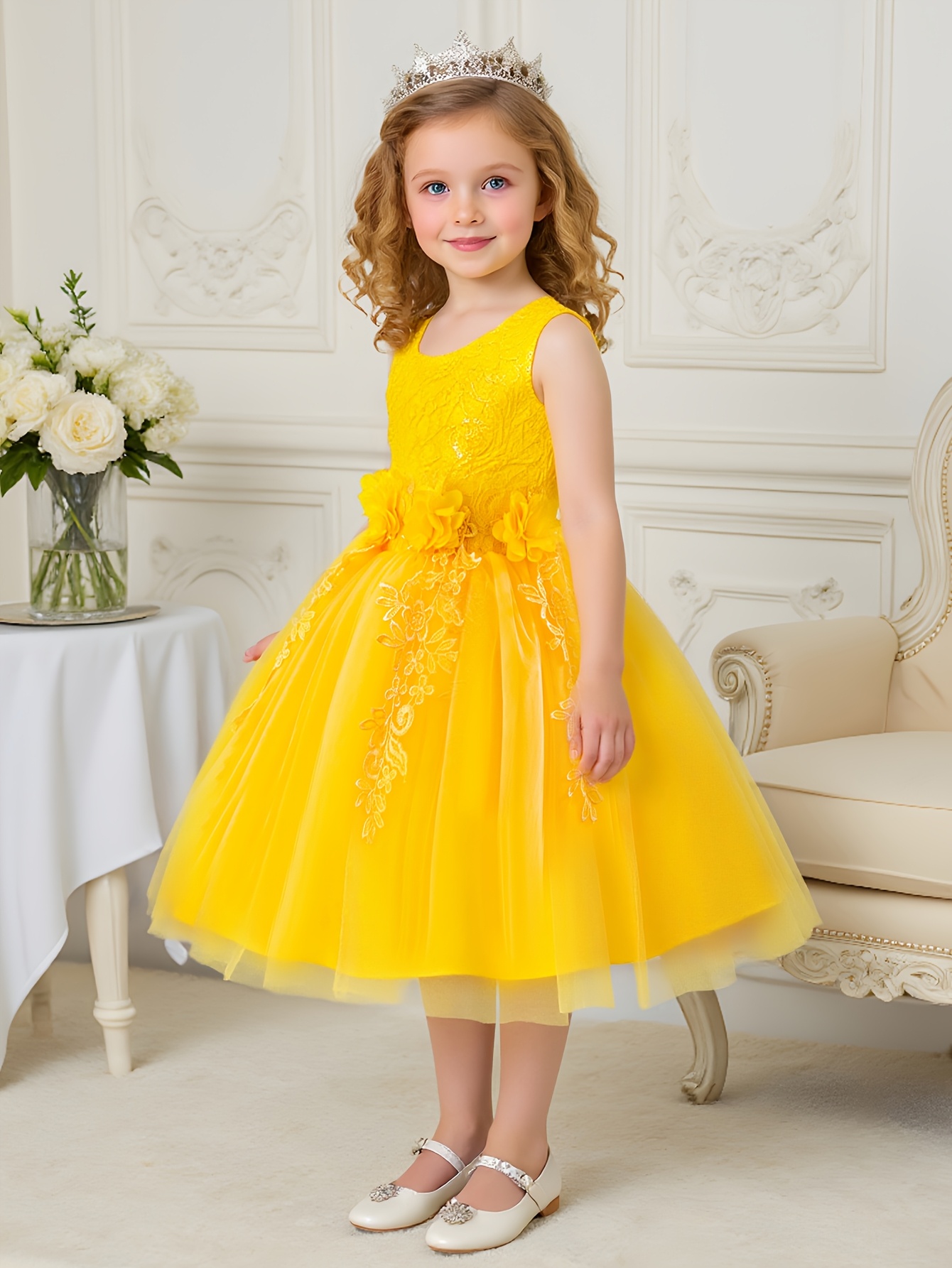 princess dresses little girls sold on Temu United States