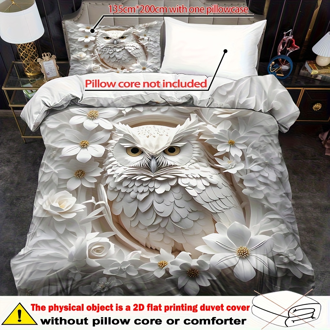 TEMU Quilt Cover Set 2/ 3pcs, 2d Plane Print Duvet Cover Set, King Bedding, Polyester Machine Washable, 2d Plane Quilt Decoration, Bedroom , Birthday