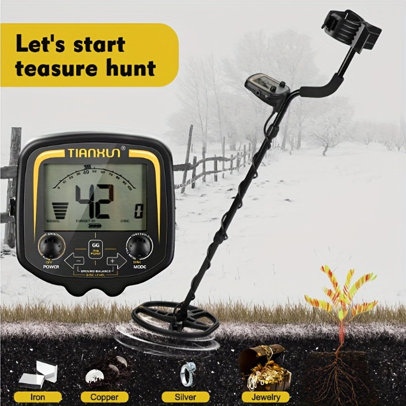 TX-850 Professional underground metal detector, scanner, treasure Finder, treasure finder, depth of 2.5 meters, 11 inch search coil