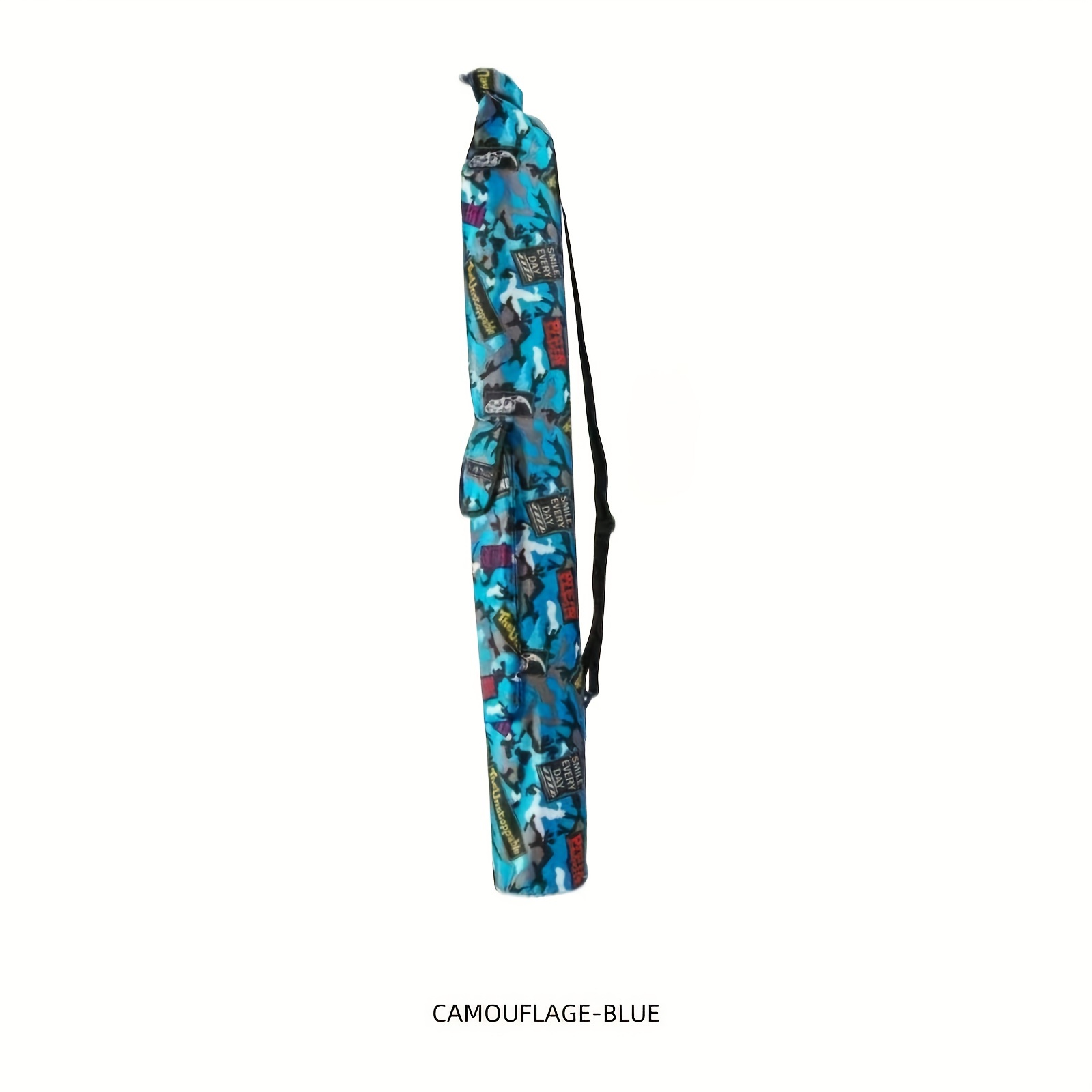 Image of 1pc Foldable Large Capacity Fishing Rod Bag, Oxford Cloth Bag, Lightweight Storage Bag