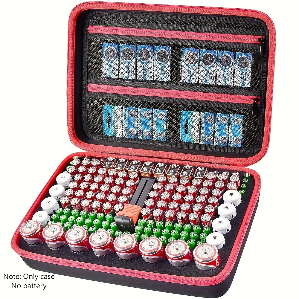 Estuche Organizador Para Pilas AA AAA 18650 - Caja De Almacenamiento Práctica Y Resistente
