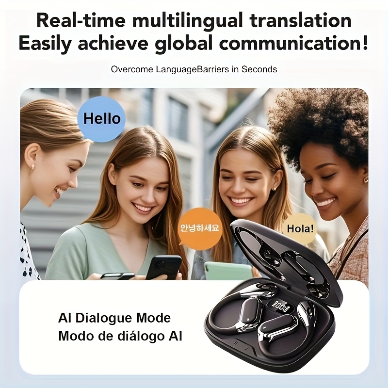 AI Translation Earbuds Real Time, 144 Languages Costa Rica