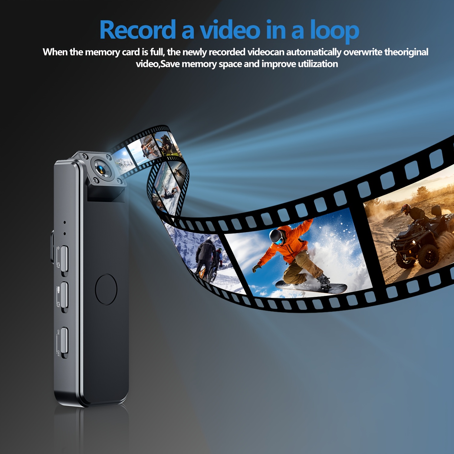 1080p hd wearable body camera night vision rechargeable clip