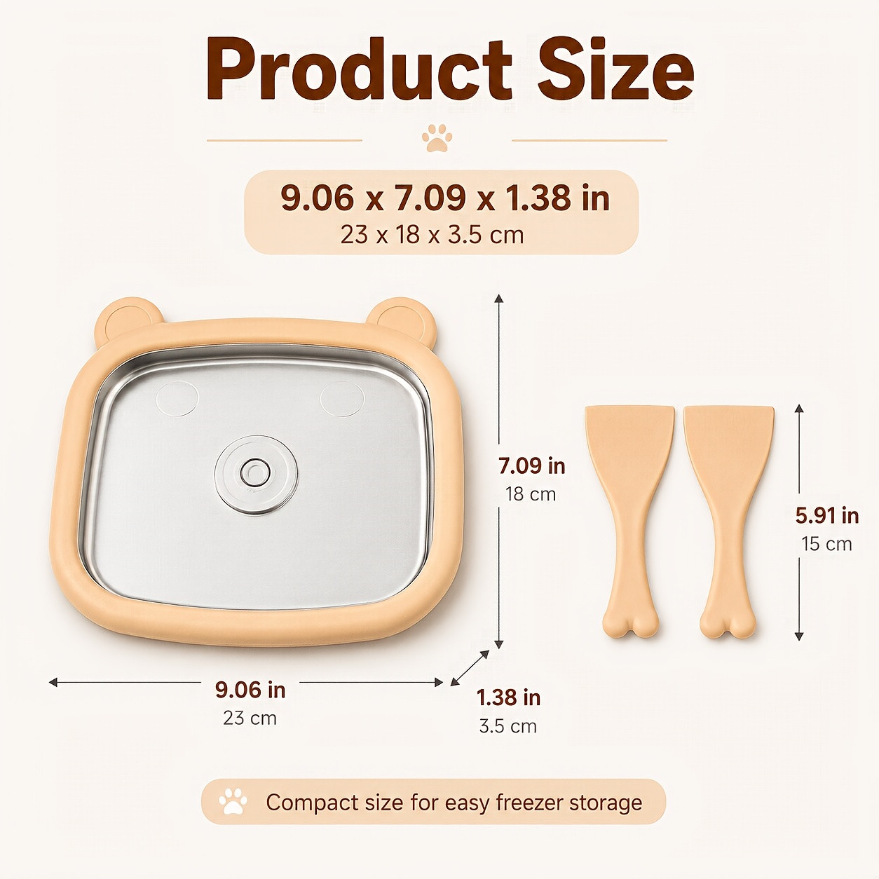 Image of 1pc Rolled Ice Cream Maker Pan With 2 Scrapers, No Electricity Treats Maker For Homemade Ice Cream, Yogurt, Fruit Puree Desserts