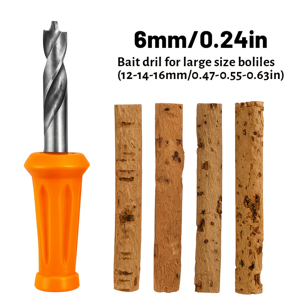 Image of High-quality Bait Drill Set With Stainless Steel Bait Needle And Drill – In 6mm And 8mm Sizes – Includes And Non-slip Handle – With Portable Storage Box – Ideal For Carp Fishing