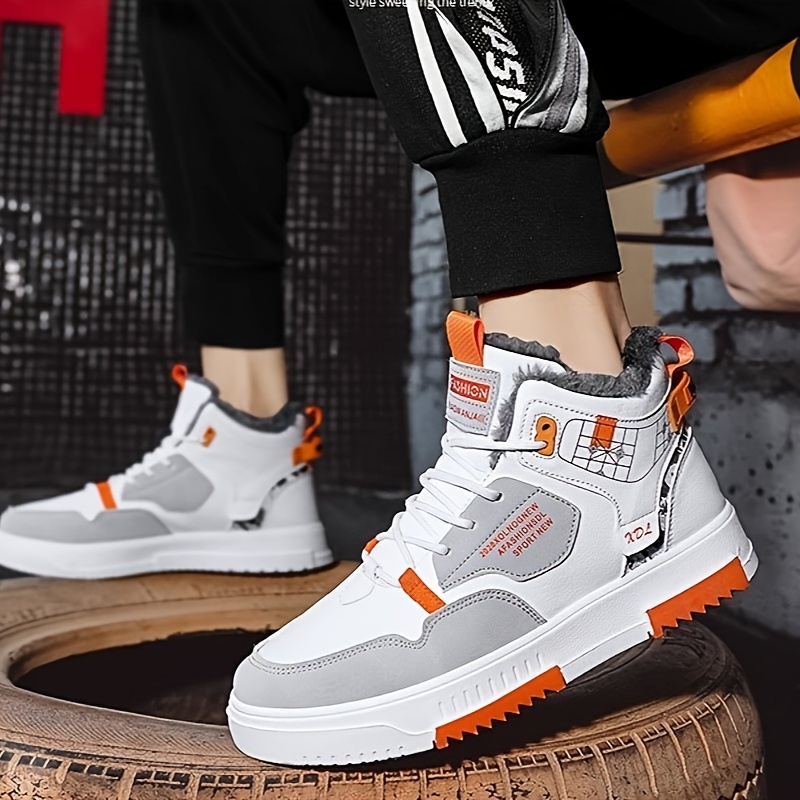 Streetwear Mens Winter Mocs Mens Winter Insulated Sneakers College