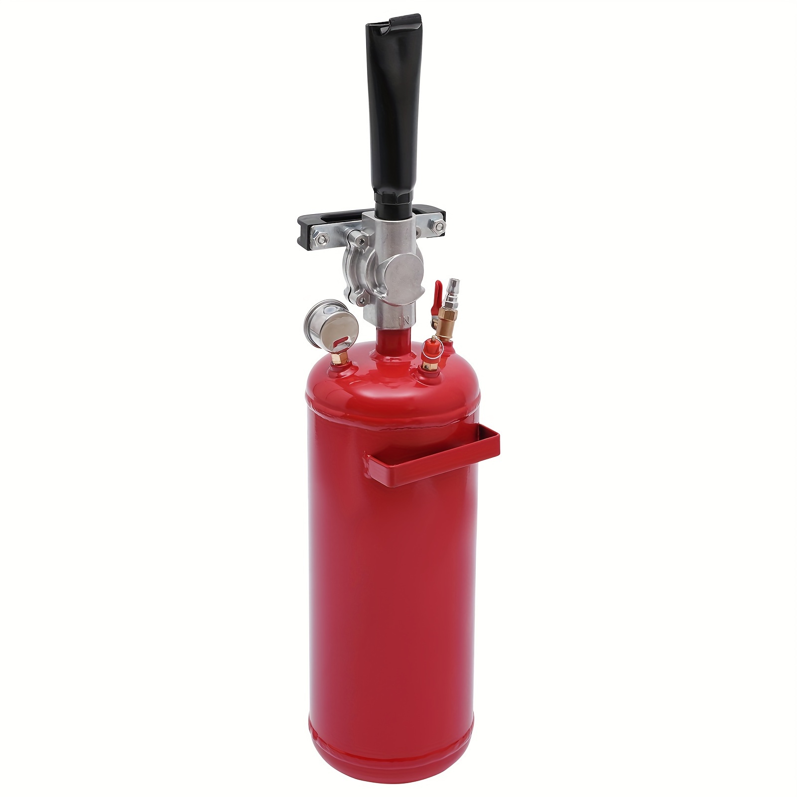 TEMU 8l Red Tire Professional Tire Filler Booster Tire Shock Filler Air Tire Bead Seater, Seating Tire Inflator, Air Tire Seating Blaster Inflator