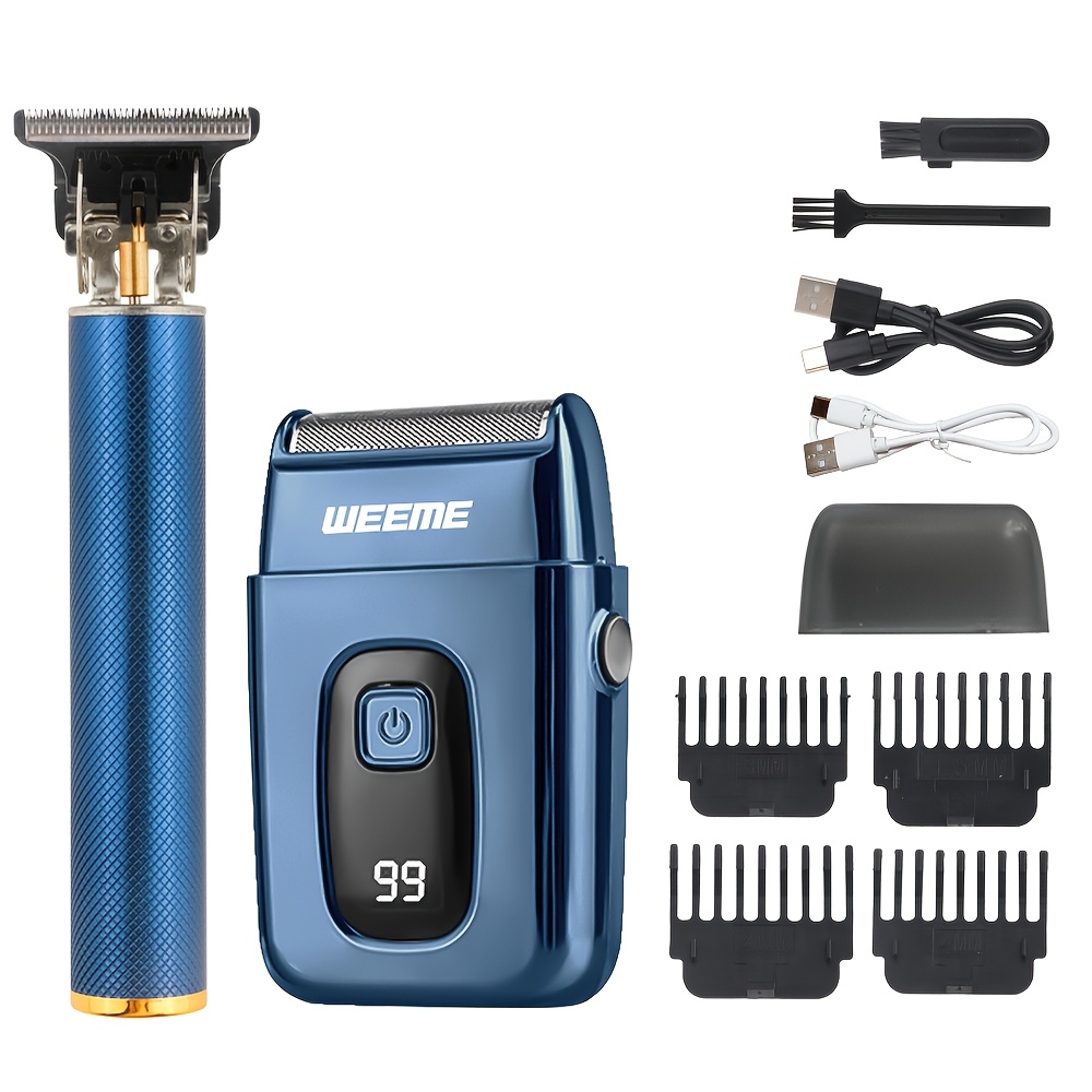 TEMU Weeme Kit Includes A Usb Rechargeable Shaver And A Trimmer, Providing A For Shaving And Trimming. A Perfect Gift For Father’s Day, Birthdays, TEMU Weeme Kit Includes A Usb Rechargeable Shaver And A Trimmer, Providing A For Shaving And Trimming. A Perfect Gift For Father’s Day, Birthdays,