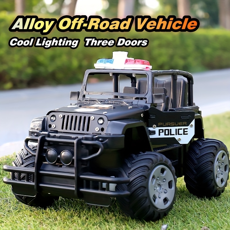 Alloy RC Off-road Vehicle, Toy Car Model, Remote Control Monster Truck, All-terrain Electric Toy with Lights, Toys for Children Over 3 Years Old, Children's Educational Toys, Birthday Gift