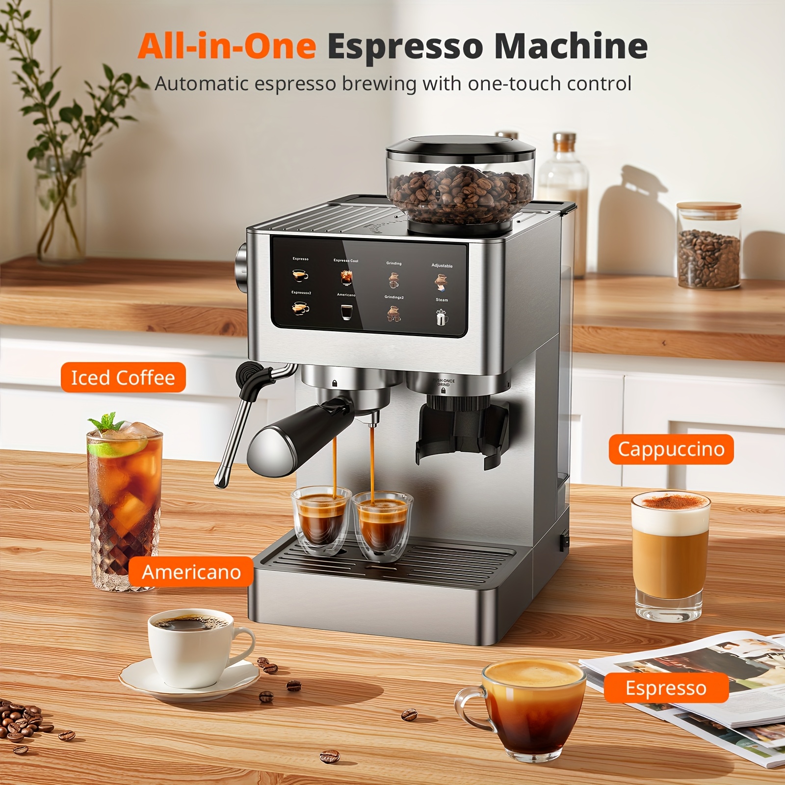 Italiaanse espressomachine van 20 bar