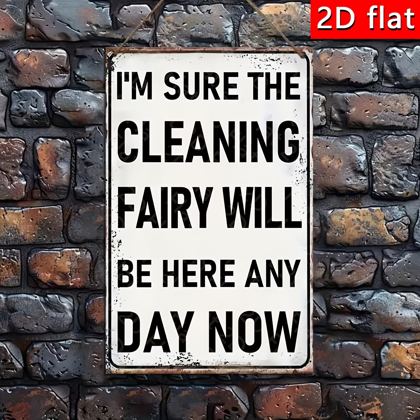 TEMU 2d Flat, 1pc Humorous " Will " Wooden Wall Sign - Wood Suitable For Rustic Farmhouse Decor, Retro Housewarming Gift, Funny Cleaning-themed Decoration For, Office With , 2d Flat
