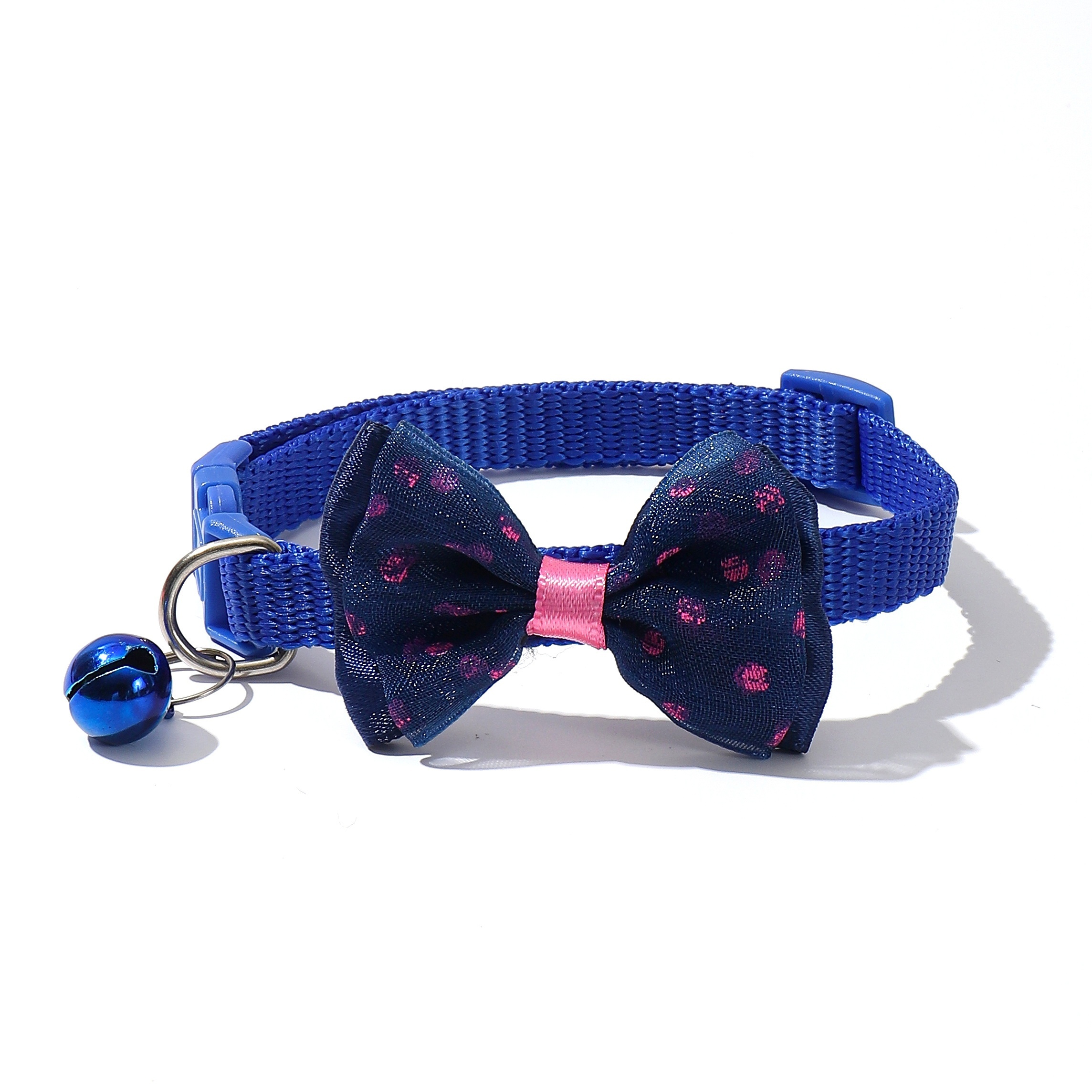 1pc polka dot bow pet collar adjustable   suitable for small cats and dogs Product details 3