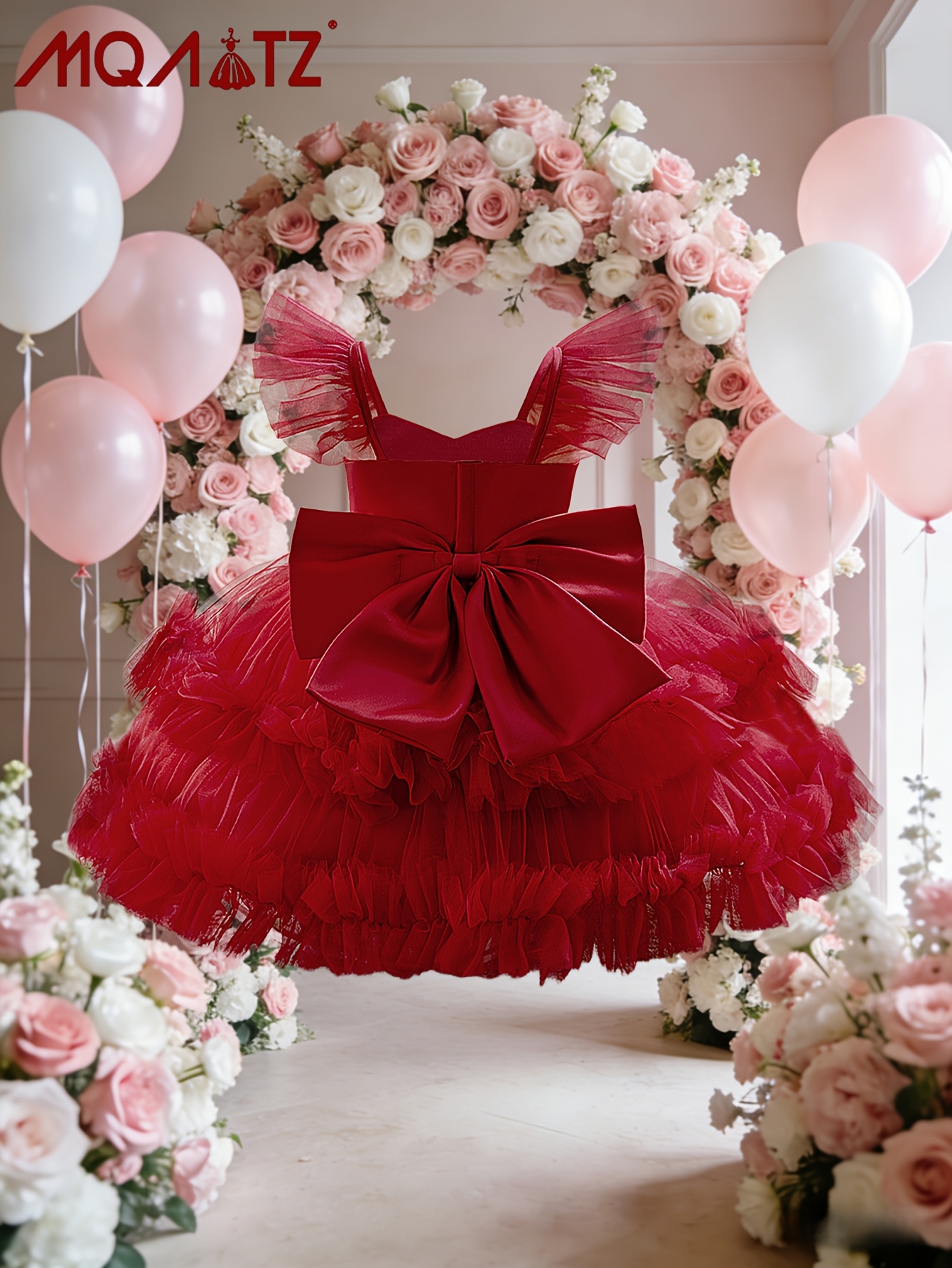 baby girl red dress christmas infant red christmas dress 25440 Baby Girls Red Dress With Bloomers