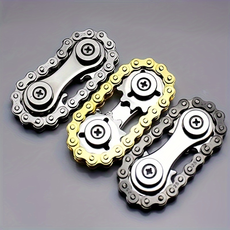 

Sprockets Flywheel Fingertip Gyro Fidget Spinner Metal Bike Chains Edc Spinner Fidget Toys