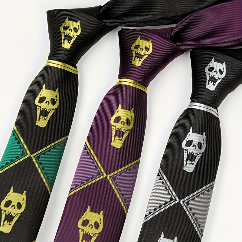 

Skull Pattern Neckties - Polyester , - , For And