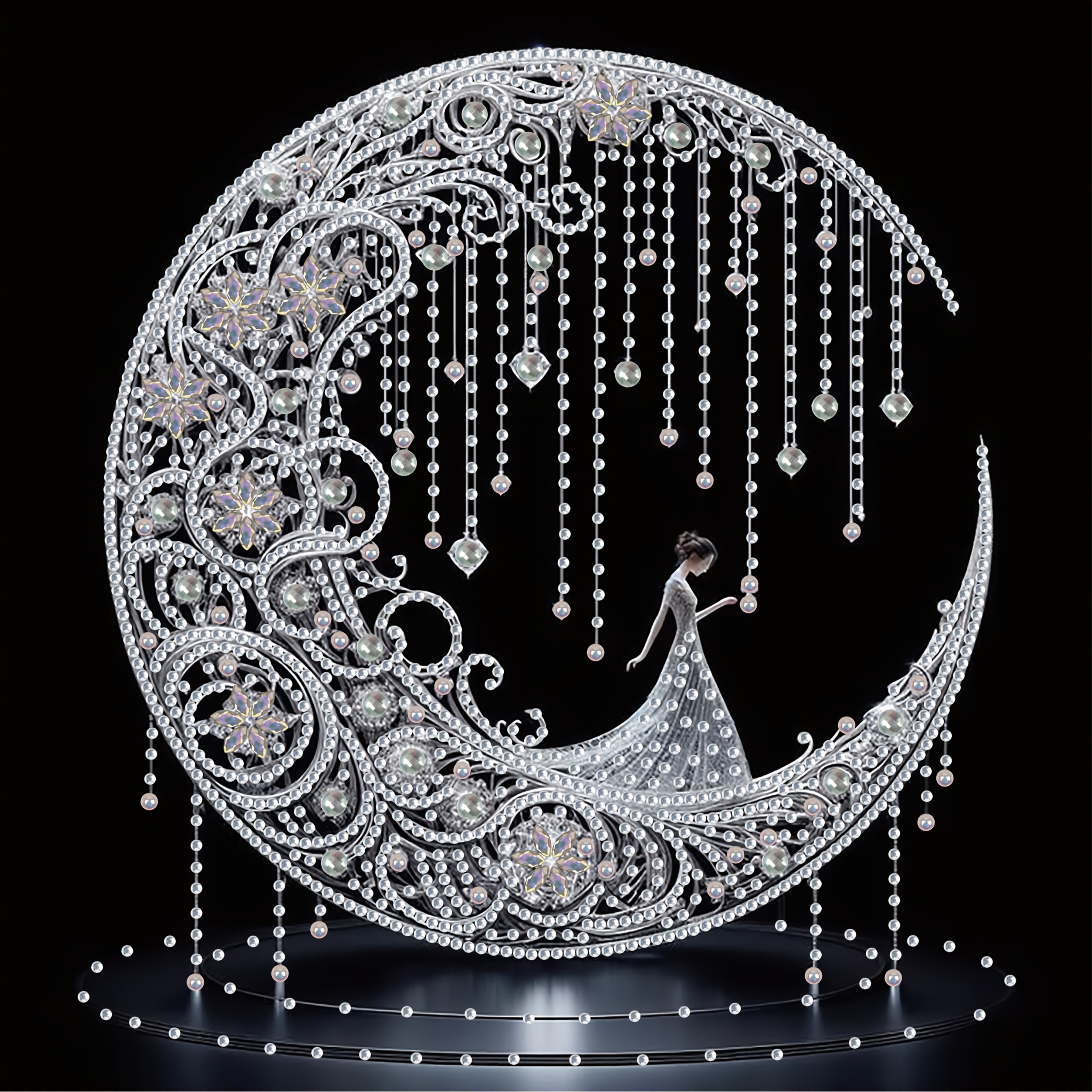 Image of Diy Handmade, Creative Gift, Relaxing Art, High-end Production, Creative Diamond Painting Kit, High-end Production, Irregular Diamond Inlay (30cm/11.8inx 30cm/11.8in)