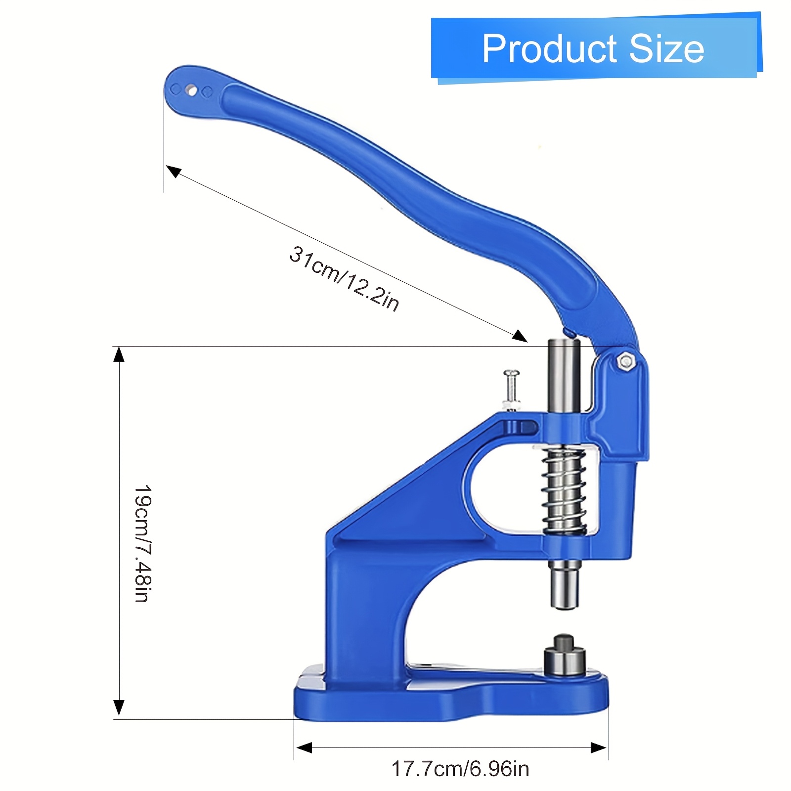 manual punch eyelet machine with 1500pcs of 6mm 10mm and 12mm manual punch rings including 3 dies 0 2 and 4 details 0