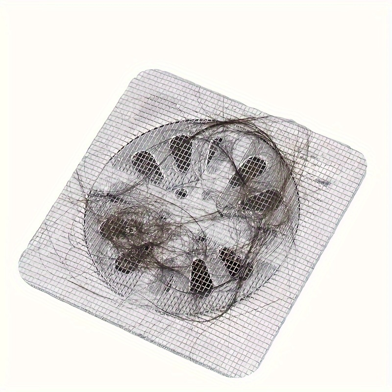 10pcs Pegatinas Autoadhesivas para Recoger Cabello para Ducha, Fregadero de Cocina y Desagües de Baño - Anti-Obstrucción, Cubiertas de Desagüe de Suelo a Prueba de Insectos, Plástico, No Necesita Electricidad, Accesorios de Ducha