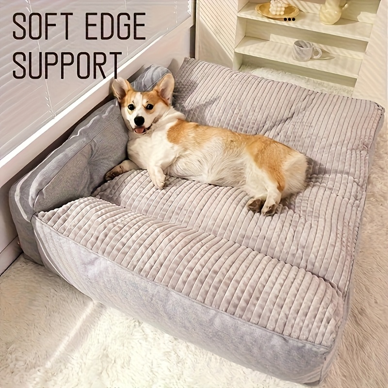 suitable for 24 dog breeds extra large dog bed universal support for medium and large dogs luxury pet sofa with removable washable bottom high density soft filling suitable for dogs from 15 to 110 23 lbs   use Product details 7