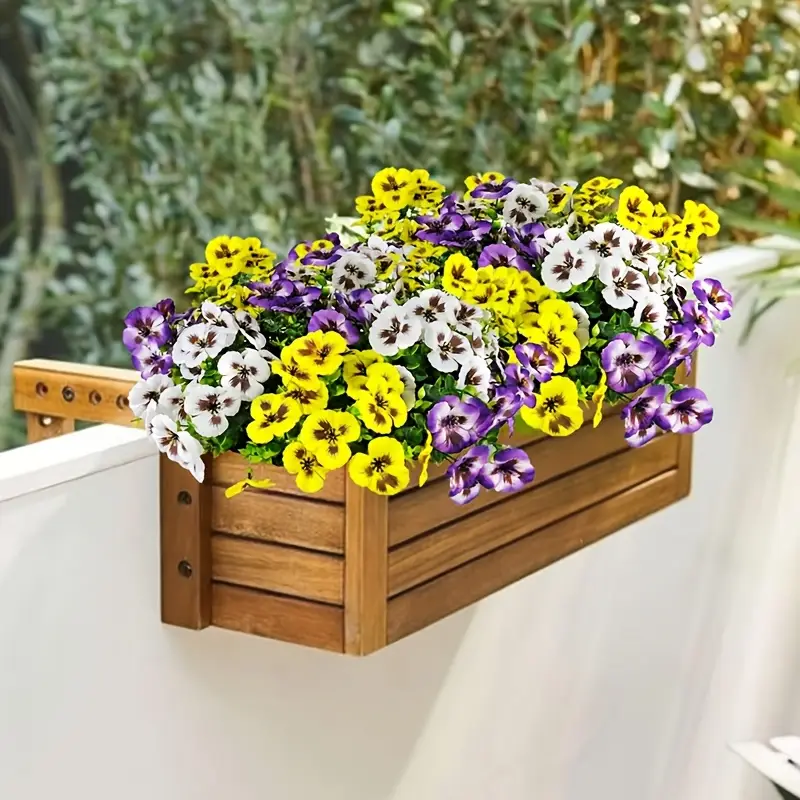 drei künstliche petunien blumenarrangements dekoration uv