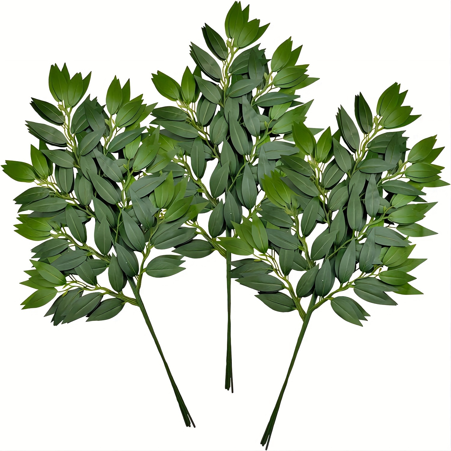 

12 Stems Of Artificial Silk Leaves Flower Garland Vine Hanging Spray Diy Wedding Arch Flower Arrangement Filler Table Decoration - Occasion: Good Luck, Material: Plastic, Plant Type: Evergreen