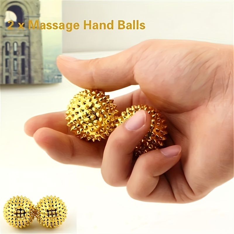 

2pcs Magnetic Palm Massage Needle Balls, Massage Stimulation Needle Balls