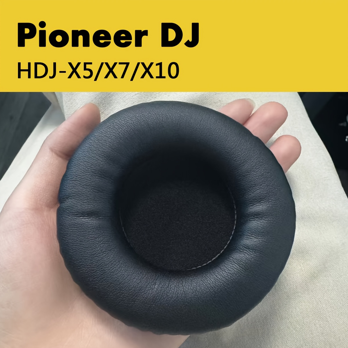 Ohrpolster Ersatz Für Pioneer HDJ-X5/X7/X10 Kopfhörer - Memory Foam Mit PU-Leder