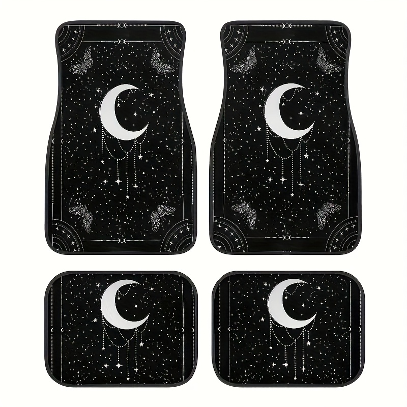 TEMU Stylish And Attractive Car Front/rear Floor Mats - 4pcs/set, Suitable For Sedans, Suvs, And Trucks, Ideal For Use, Stylish Interior Protection,