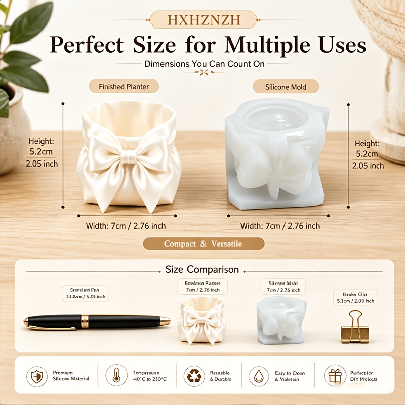 TEMU Stampi in silicone 3D a forma di | Stampi per candele e vasi per candele profumate, resina e , a forma di per creare l', decorazioni per per le