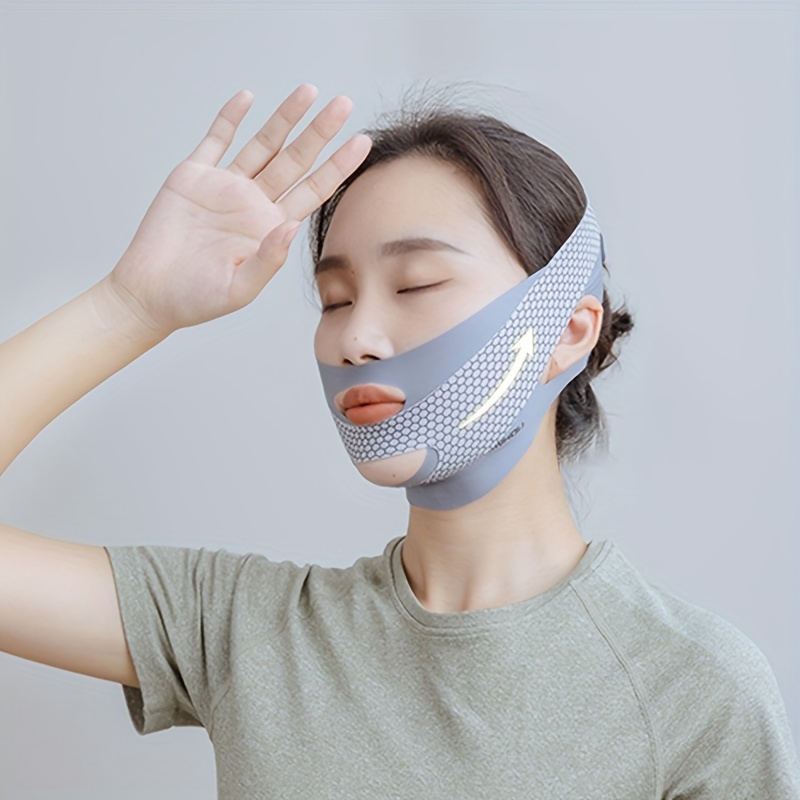 

1pc V Line Shaping Strap, Sleep Face Slimming Bandage, And Lifting Facial Band, Chin Reducer, Skin Tightening Massage Tool,