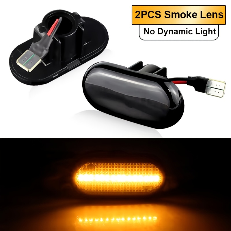 TEMU 2pcs Led Turn Signal Side Marker Light For Duster For Renault Megane 1 Clio1 2 Espace For Smart 453 Indicator Lamps T10 Plug Needs Of An Adapter