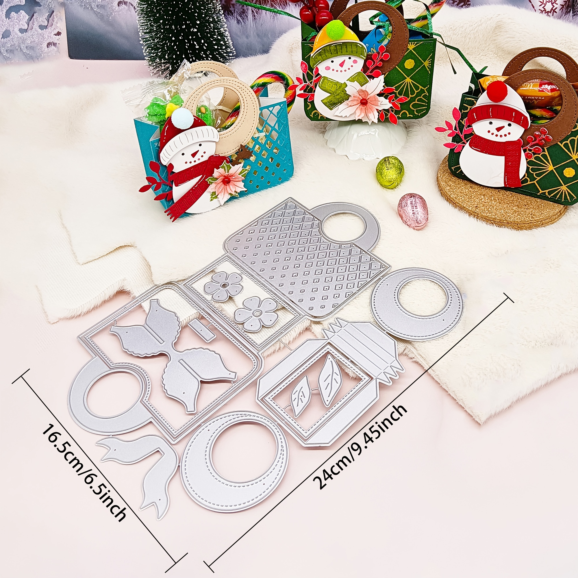 Image of Alinacraft Tote Bag Handbag Metal Cutting Die Cut For Box Gifts Packing Christmas Decorations Handmade Paper Card Gifts- Alinacutle