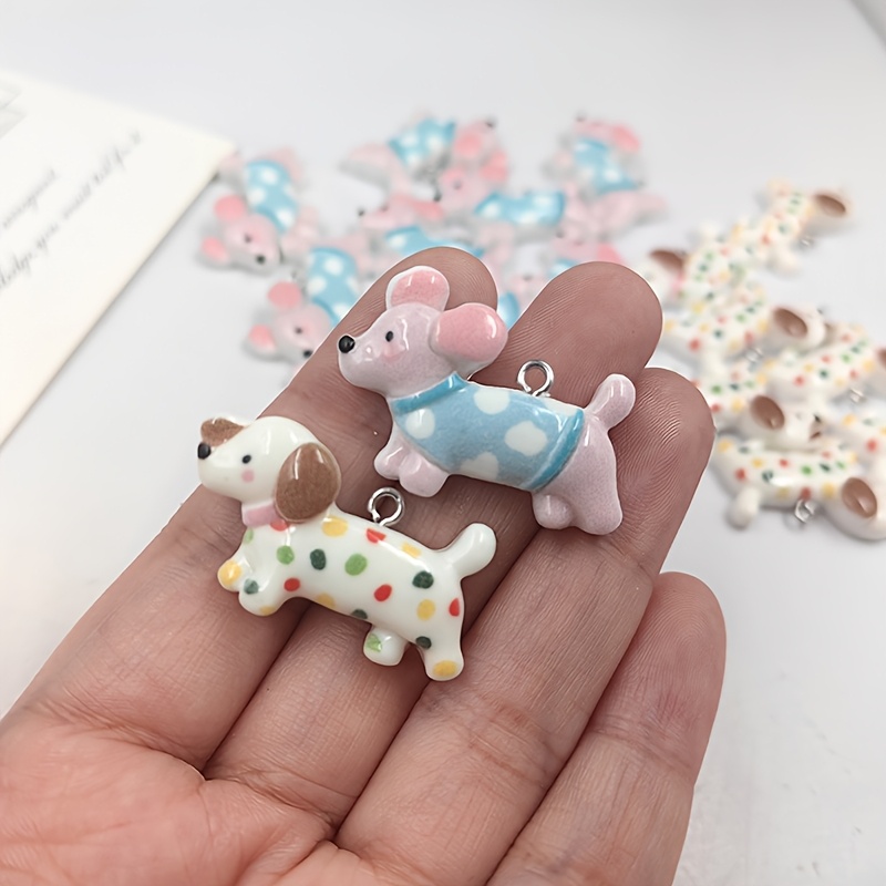 

10pcs Charms - Resin Animal Pendants For , Earrings, Necklaces & Keychains