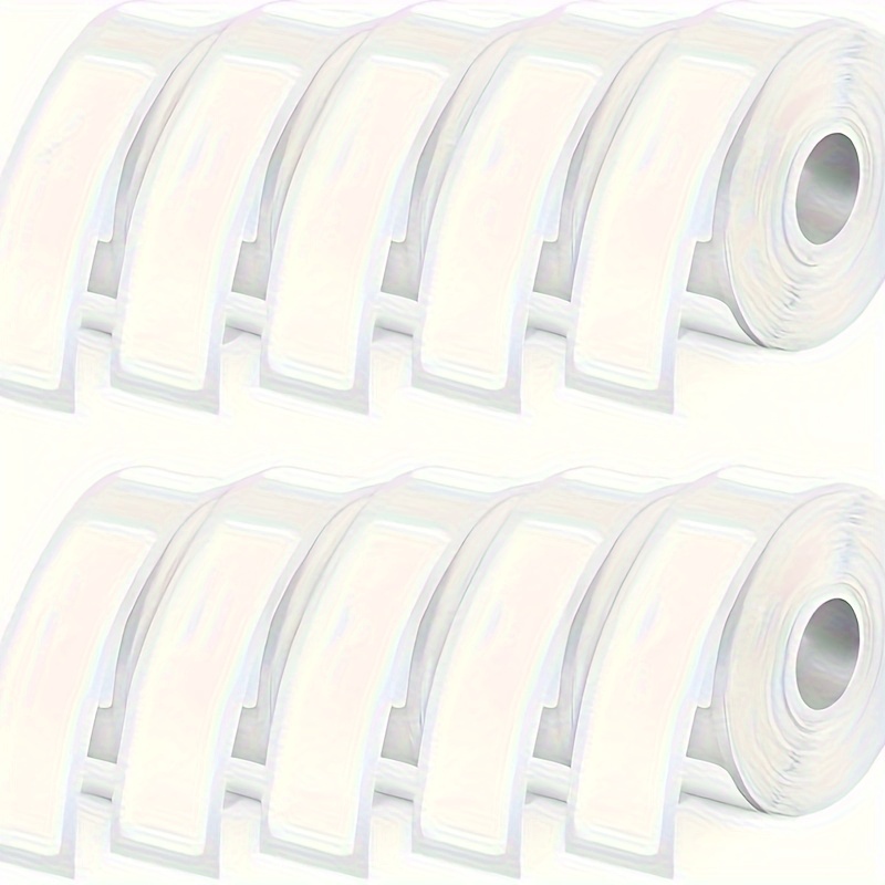 

1600pcs, 10 Rolls White Gap Labels, 12mm X 40mm, Waterproof Adhesive, , For Open Date And Price Tags, Office Supplies, Paper Material