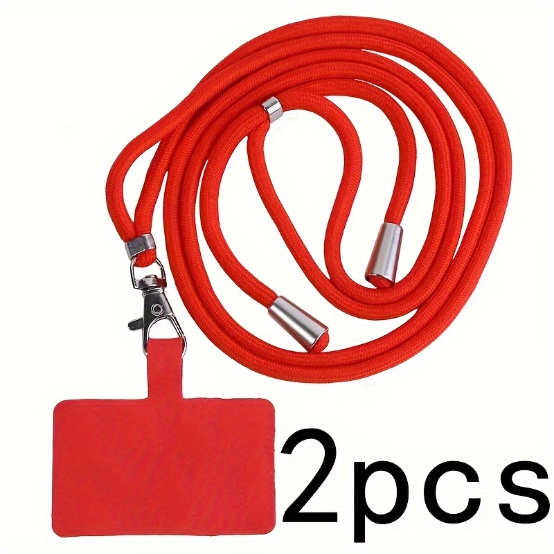 2pcs Universal Adjustable Phone Lanyard Strap Mobile Phone Hanging Rope Neck Straps Anti-lost Lanyards Cell Phone Accessories