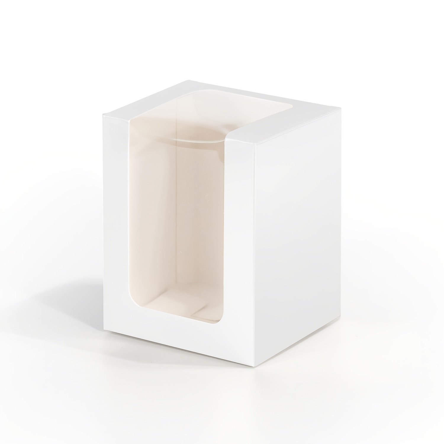 TEMU Lot de 50 boîtes cadeaux transparentes 8X8X10 cm avec fenêtre, blanches, marron, noires, roses, 250 ml (9 onces), boîtes cadeaux parfumées,