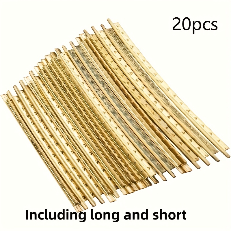 Image of 2/20pcs Standard Guitar Fret Wires For Electric Classical Acoustic Guitars Banjo Ukulele Mandolin 2mm Width Folk Wooden Guitars Accessory (including Long And Short)