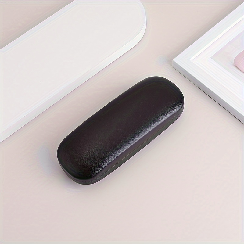 TEMU Preppy Style Unisex Student Glasses Case, Artistic Iron Tin Box, Optical Eyeglass Storage, Spring Closure Metal Box