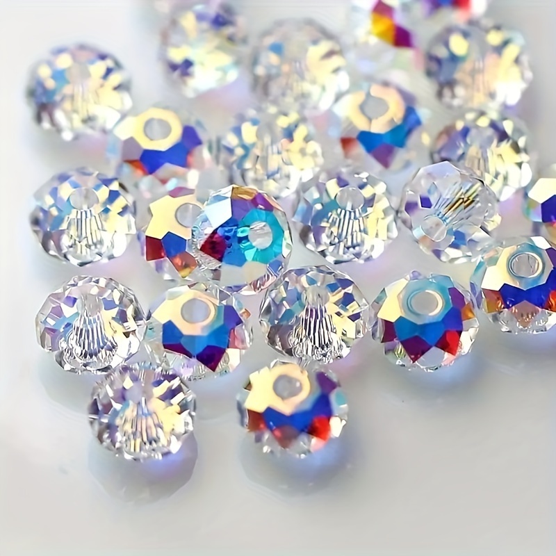 

110/80/60pcs 4/6/8mm Austrian Crystal Glowing Boutique Glass With Hole Super Glitter Loose Beads For Jewelry Making Dly Handmade Special Bracelet Necklace Craft Supplies