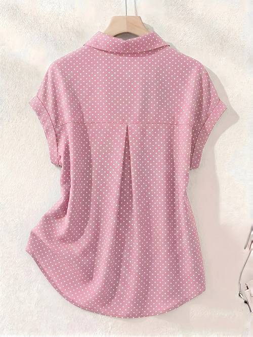 camisa de manga corta con y botonadura simple