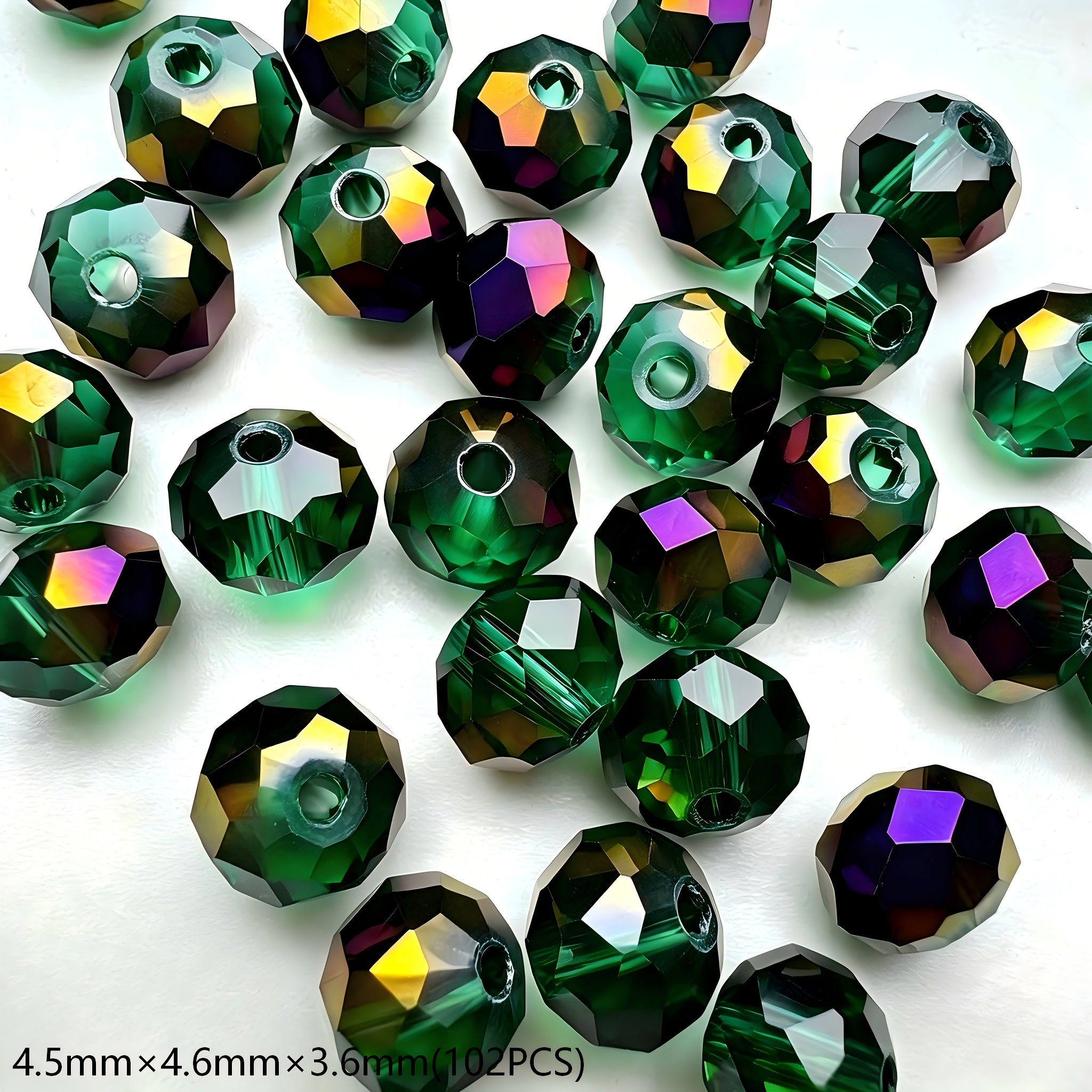 TEMU Perles décoratives fines de haute qualité 4,5 mm × 4,6 mm × 3,6 mm 102 pièces/5,8 mm × 6,0 mm × 4,6 mm 71 pièces/8 mm × 8 mm × 6,7 mm 52 pièces