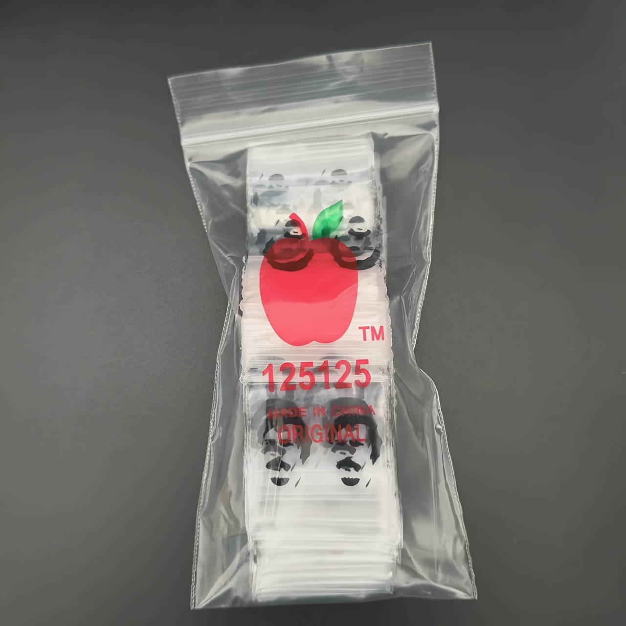 TEMU 100pcs Black Patterned Packaging Bags, Jewelry Storage Pouches,, Moisture-proof, And Dust-proof Mini Transparent Bags, For Jewelry, Beading, And