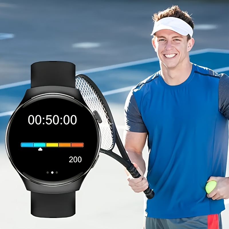 Valentine'S Day Gift - a Popular New Silicone Strap Smartwatch, Suitable for Both Men And Women, Capable of Making/Receiving Calls, Step Counting, Calorie Tracking, Multiple Sports Modes, Remote Camera Control, Music Playback, Alarm Reminders