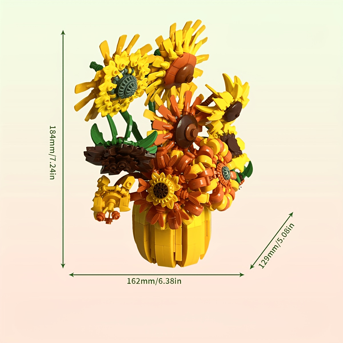 Everlasting Sunflower Building Blocks Bouquet Toy