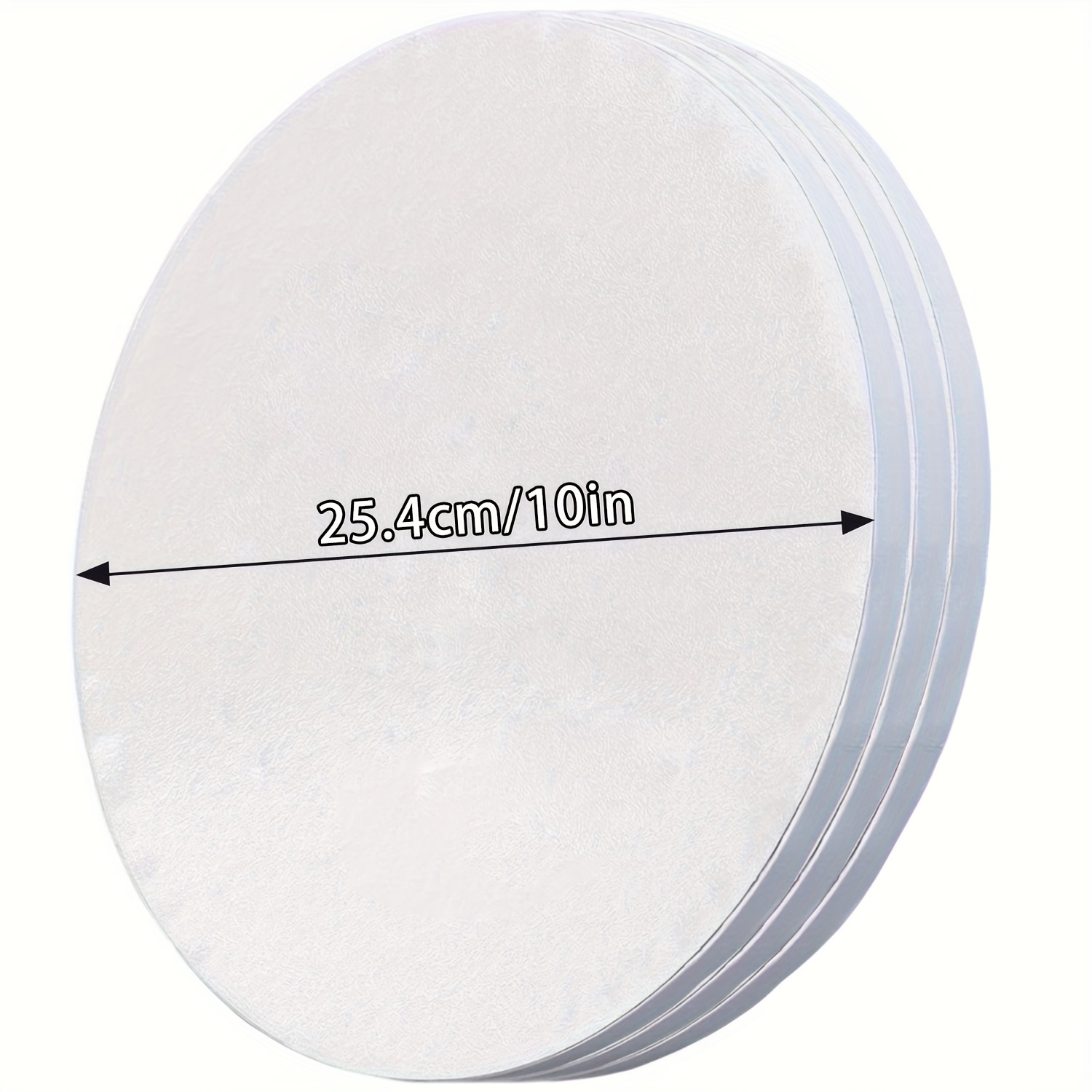 3pcs Boards Drum, 16/14/12/10/8/6 Inch Round, 1/2" Thick Decorating Supplies, Golden Sturdy Corrugated Cardboard Base