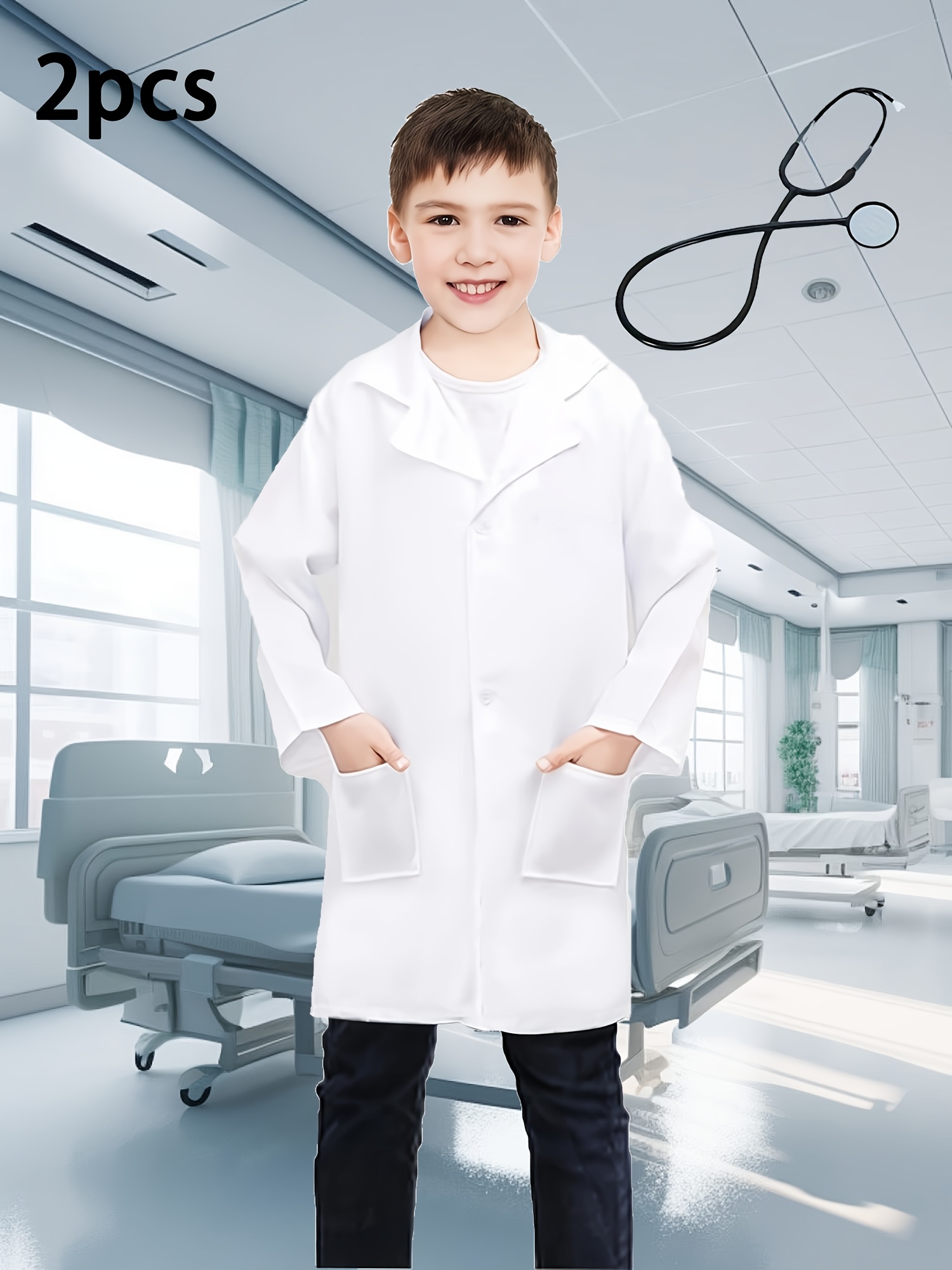 Kinder-Rollenspielkostüm Arzt/Wissenschaftler – Inklusive Ausweishalter Und Brille