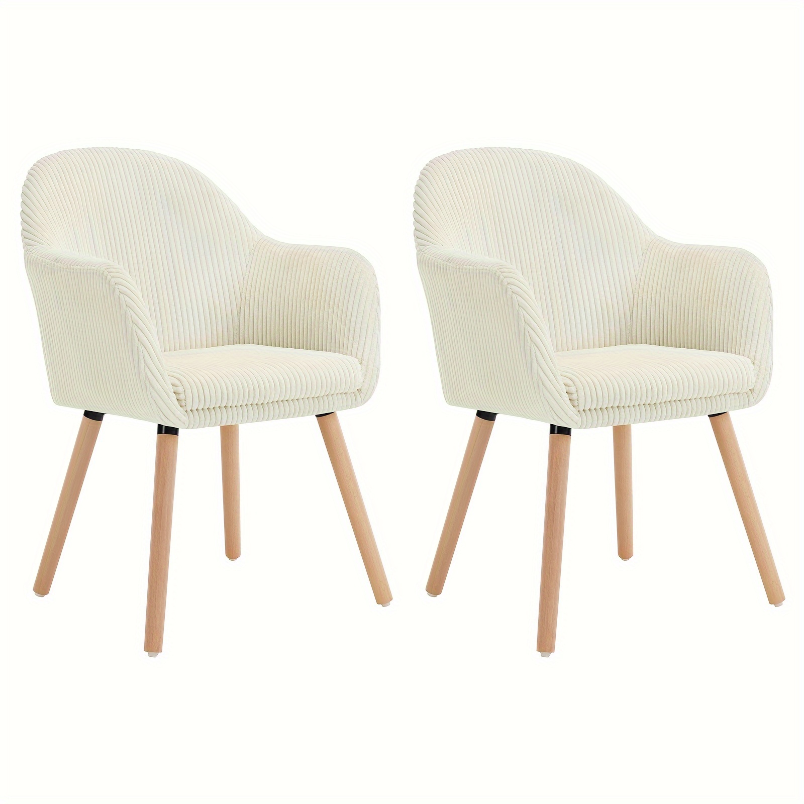 Image of Dining Chairs, Kitchen Chairs, Armchairs, Modern Living Room Armchairs, Solid Wood Chair Legs, 1/2pcs, Suitable For Dining Rooms, Living Rooms, And Kitchens