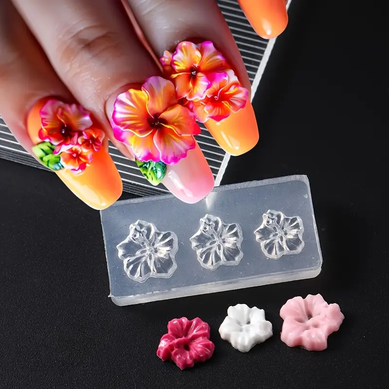 Charms Ongles Fleur Weddflower 2 Moules Silicone Ongles 3D Fleurs – Charms Nail Art Réutilisables Lavables – Pour Gel, Acrylique & Résine Charms Ongles Fleur Weddflower 2 Moules Silicone Ongles 3D Fleurs – Charms Nail Art Réutilisables Lavables – Pour Gel, Acrylique & Résine