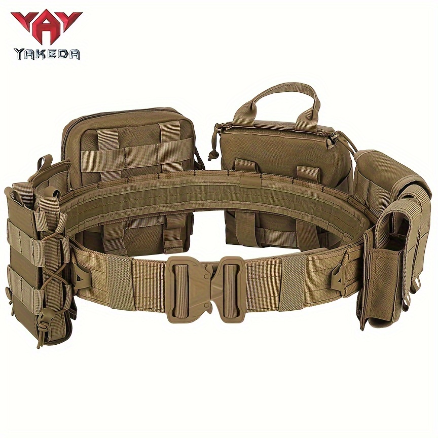 

Yakeda 1000d Combat Belt With Pouches Duty Belts Utility Belt 8pcs Set Up